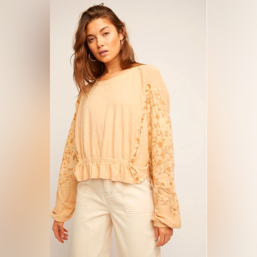 Free People Patchwork Throwback Size Extra Small … - image 1